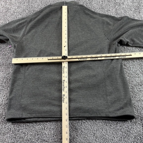 Zero Restriction Golf Jacket Mens L Gray 1/2 Zip Performance *Company Logo* - Picture 6 of 7